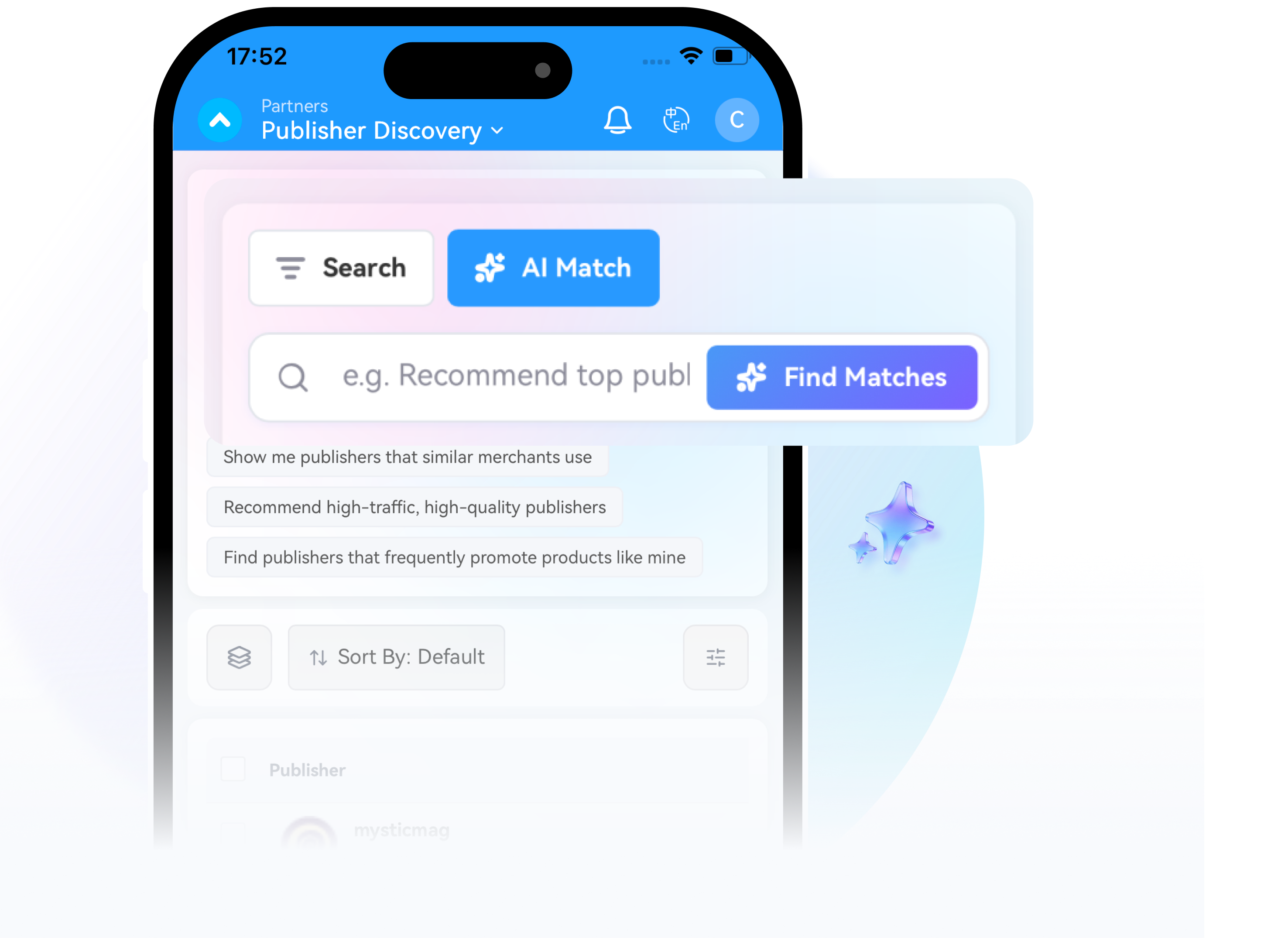 PartnerBoost-App: Bildschirme zur Partnersuche